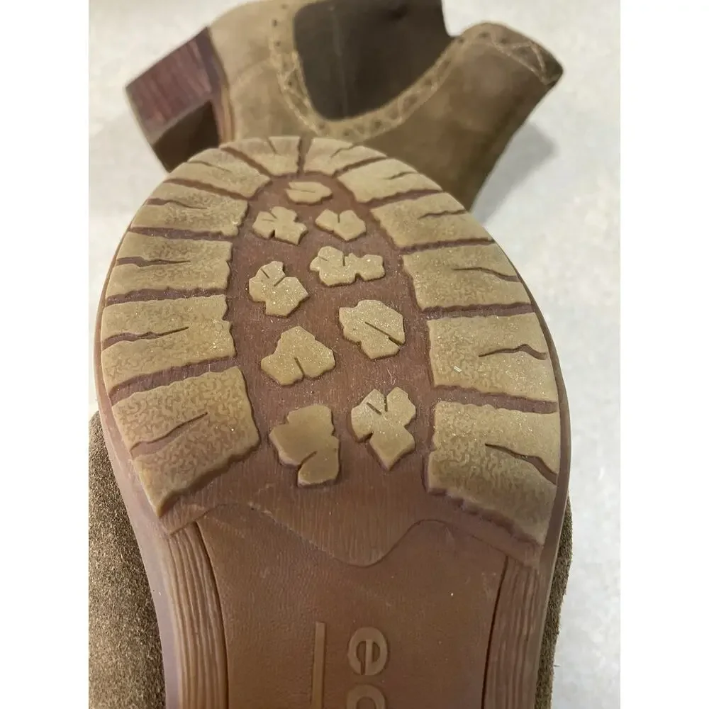 Earth Denali Aspect Ankle Boots Women's Size 10M Dark Khaki Suede Boots Outdoors